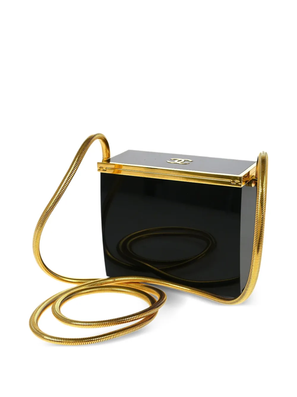 Pre-owned Chanel 1997 Mini Lucite Minaudière Shoulder Bag