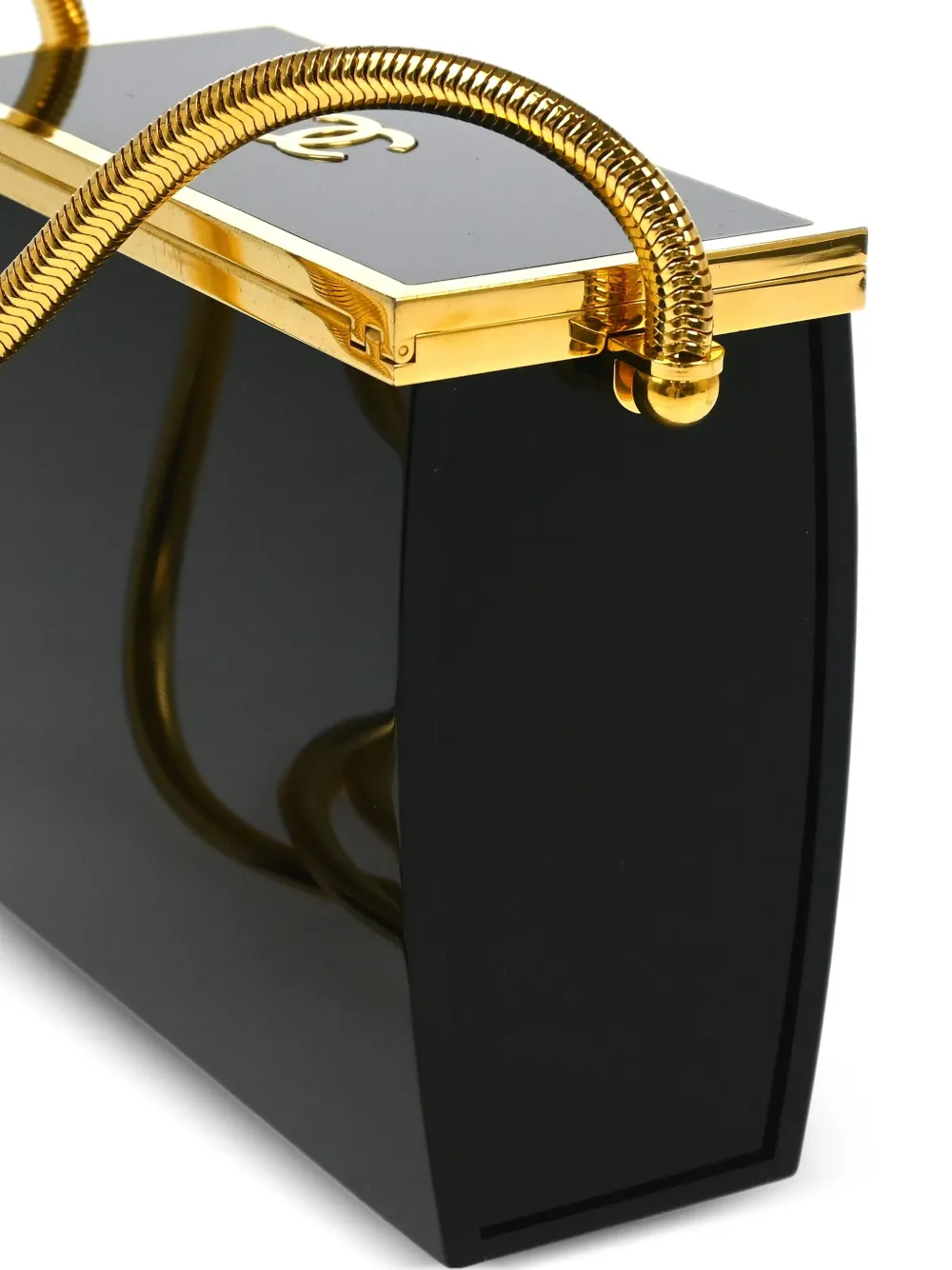 Pre-owned Chanel 1997 Mini Lucite Minaudière Shoulder Bag