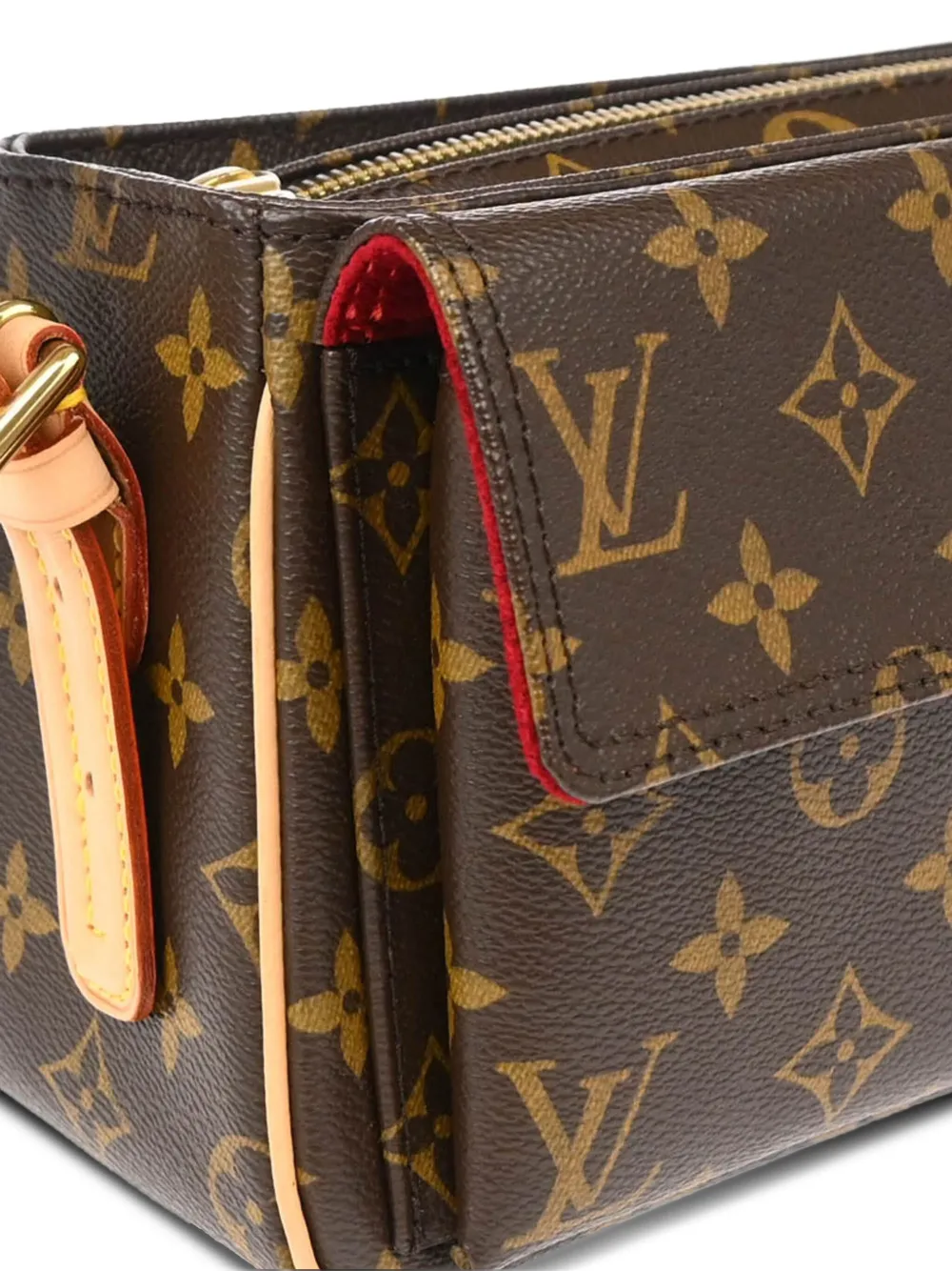 Pre-owned Louis Vuitton 2007 Viva Cité Mm Shoulder Bag In Brown