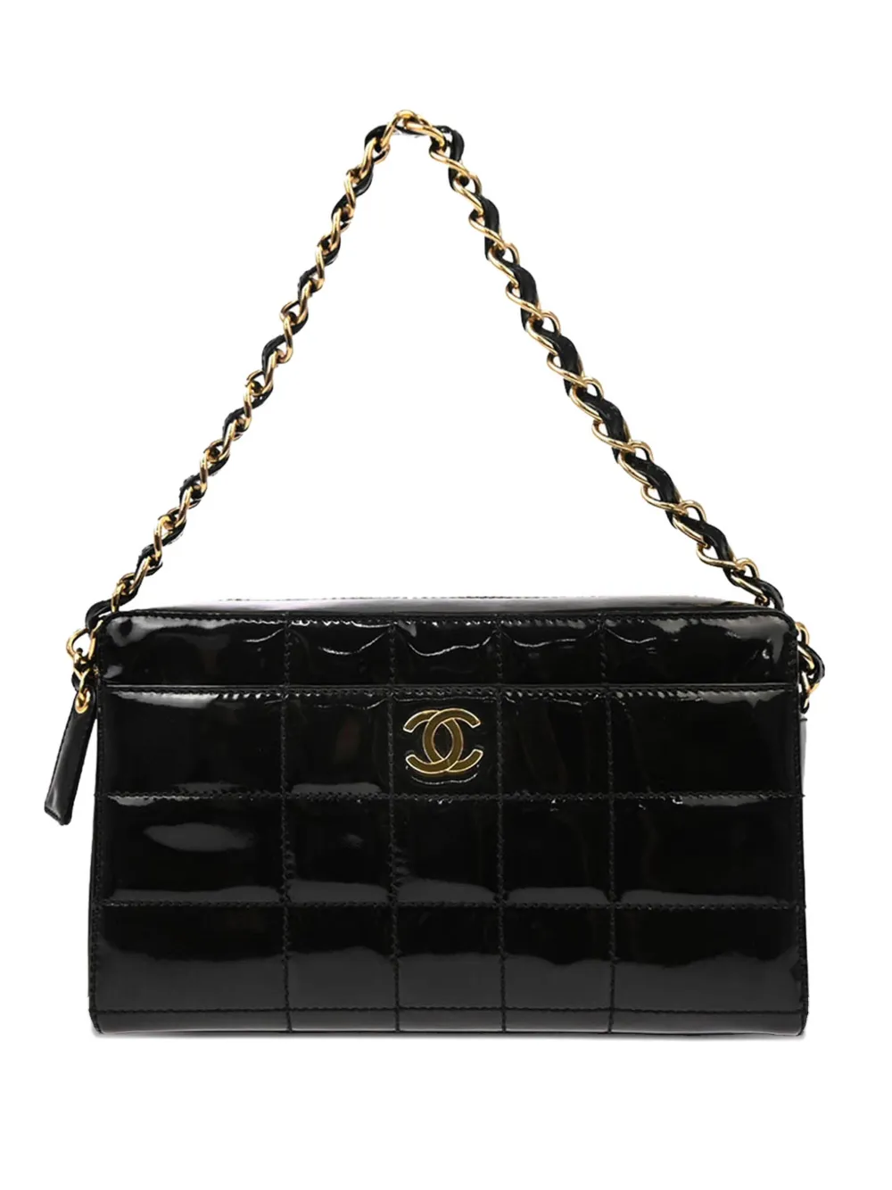 CHANEL Pre-Owned 2002 Choco Bar shoulder bag | Black | Image 1