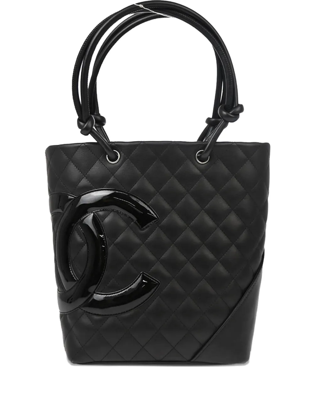 CHANEL Pre-Owned 2008 カンボン ライン ハンドバッグ - ブラック CHANEL Pre-Owned 2008 カンボン ライン ハンドバッグ - ブラック