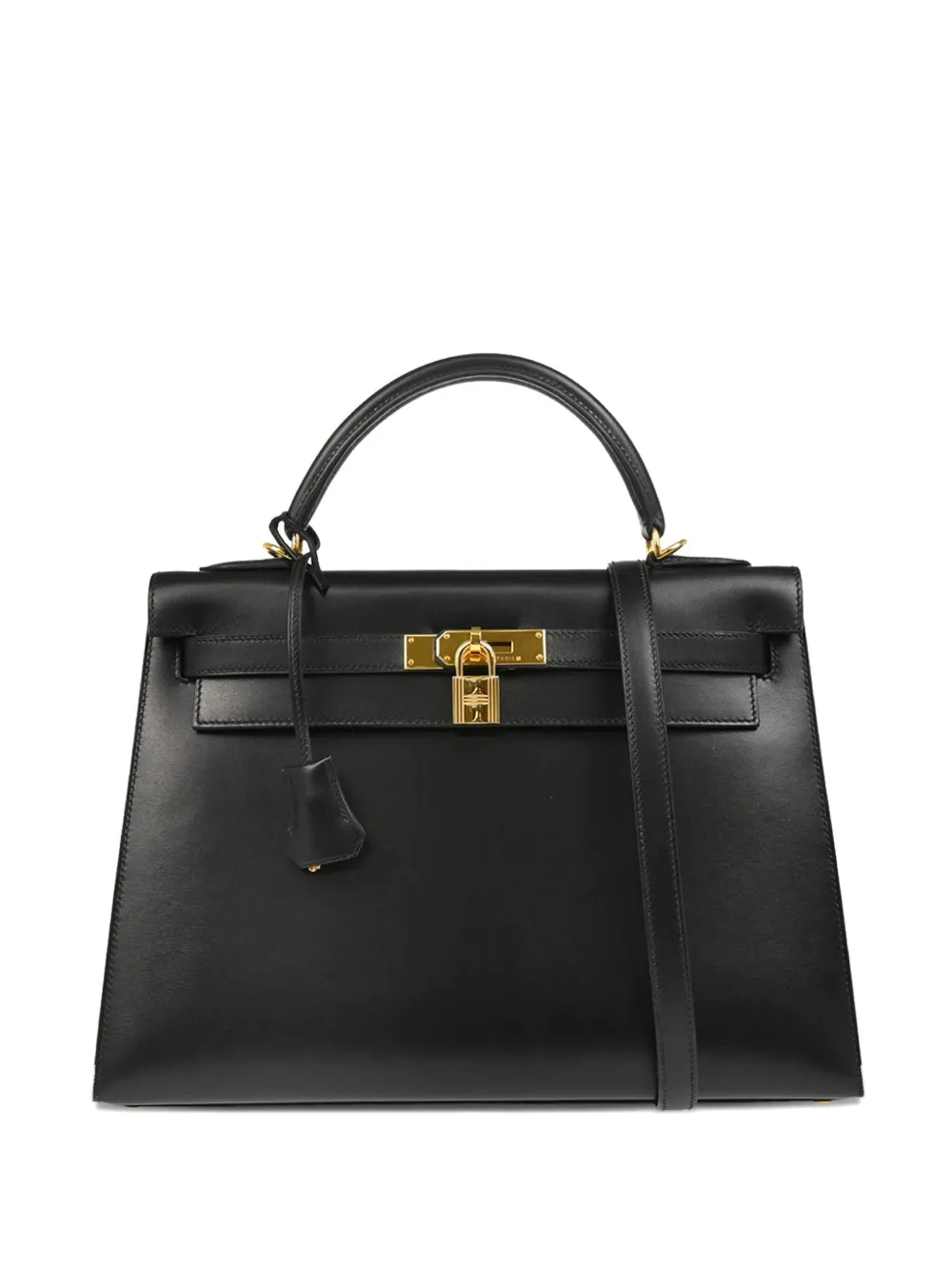 Pre-owned Hermes 2002 Kelly 32 Sellier Two-way Handbag