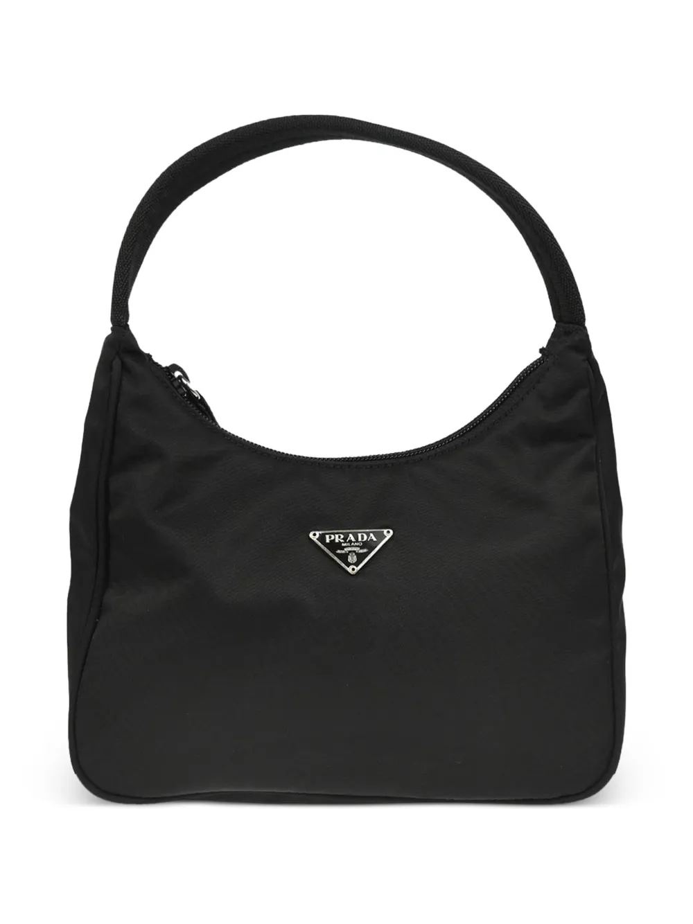 Prada Pre-Owned bolsa de mano con logo triangular 1990-2000 | negro | Image 1