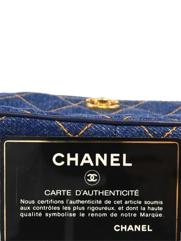 CHANEL Pre-Owned 1997 デニムショルダーバッグ | ブルー | FARFETCH JP
