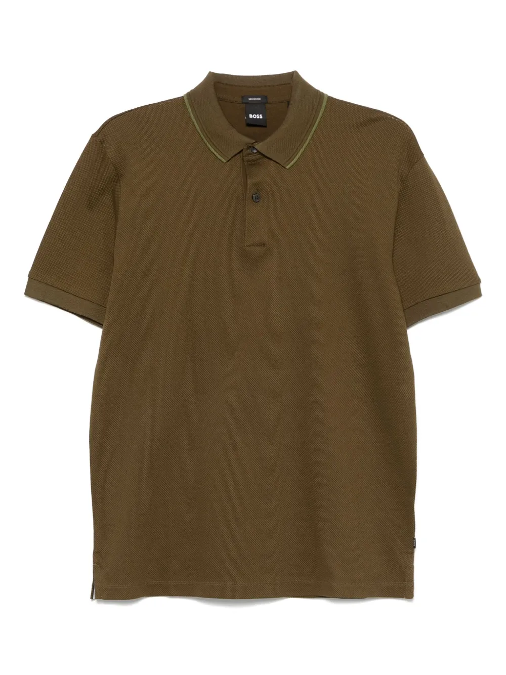 BOSS playera tipo polo texturizada | verde | Image 1