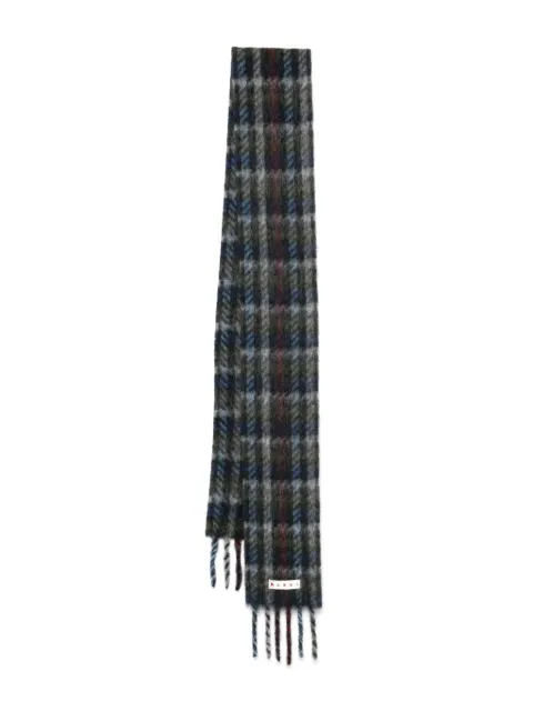 Marni logo-patch scarf 
