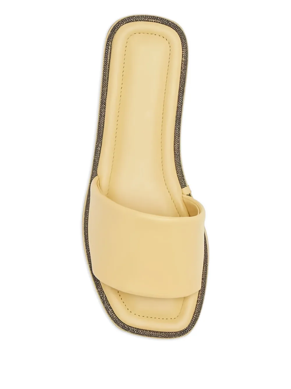 Brunello Cucinelli leather slippers Yellow
