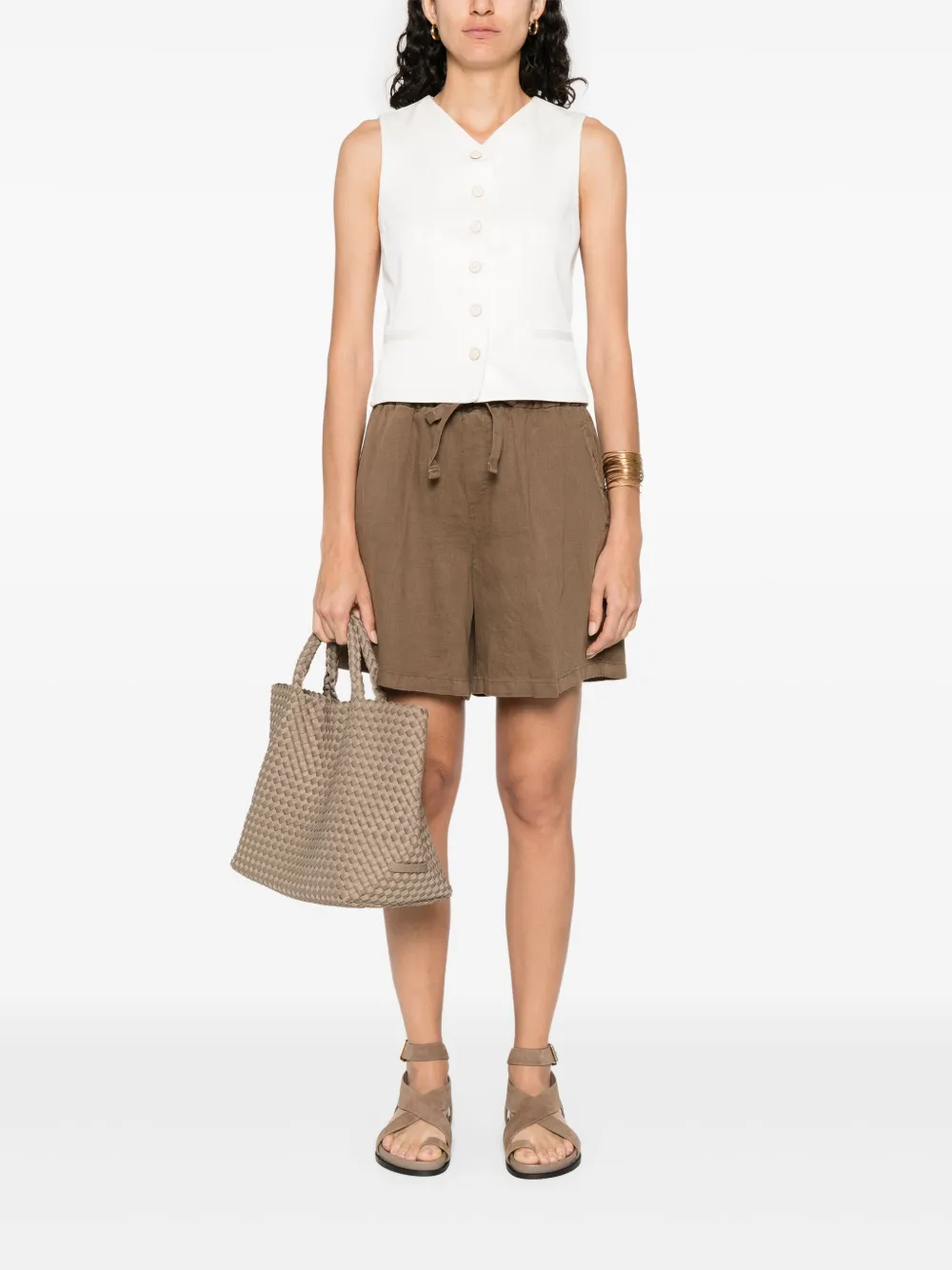 Briglia 1949 Linnen shorts Bruin