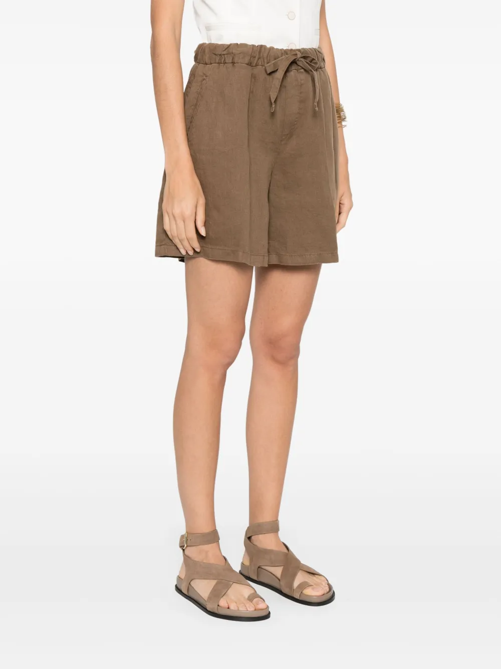 Briglia 1949 Linnen shorts Bruin