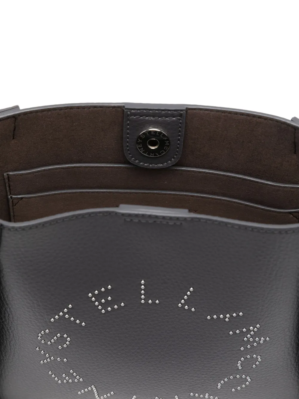 Stella McCartney mini logo-embellished bag Grijs