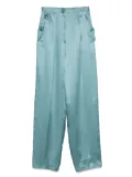 Fendi Pre-Owned 2000s satin trousers - Blue