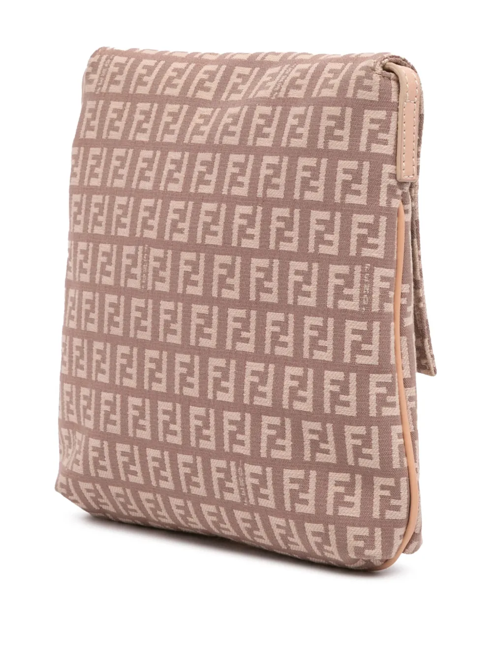 Pre-owned Fendi 2000-2010 Zucchino Canvas Crossbody Bag