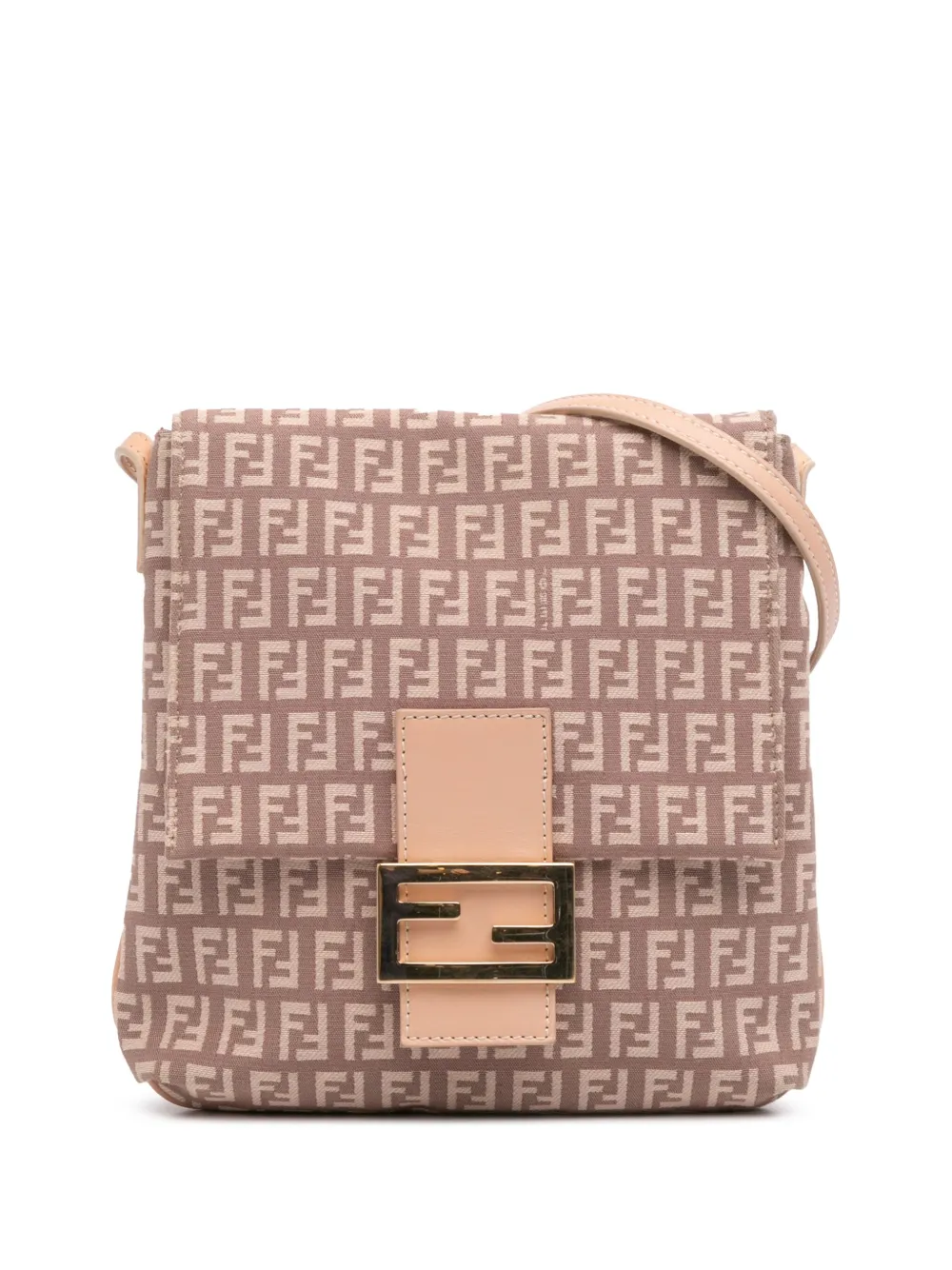 Fendi Pre-Owned 2000-2010 ズッキーノ キャンバス ショルダーバッグ - ピンク Fendi Pre-Owned 2000-2010 ズッキーノ キャンバス ショルダーバッグ - ピンク