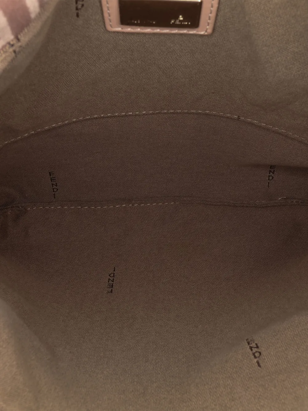 Pre-owned Fendi 2000-2010 Zucchino Canvas Crossbody Bag