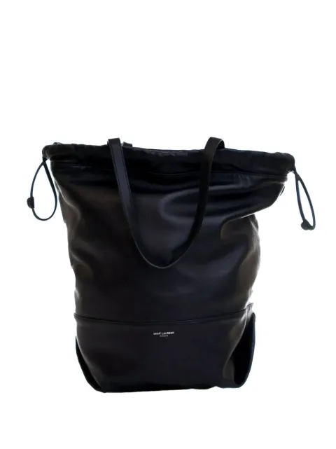 Saint Laurent Pre-Owned 2018 Lambskin Harlem Drawstring bucket bag