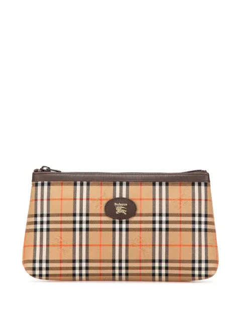 Burberry Pre-Owned 20th Century Haymarket Check Canvas clutch bag