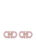 Ferragamo logo crystal-embellished earrings - Gold