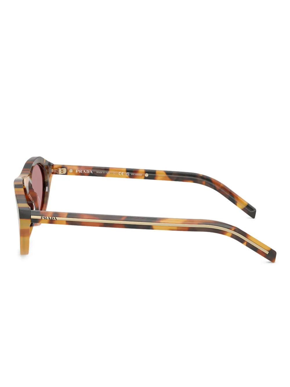 Prada Eyewear Zonnebril met cat-eye montuur Bruin