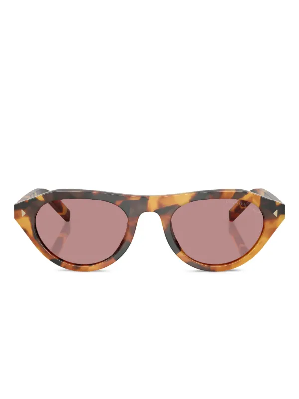 PRADA キャットアイ サングラス トータス Prada Eyewear トータスシェル キャットアイ サングラス