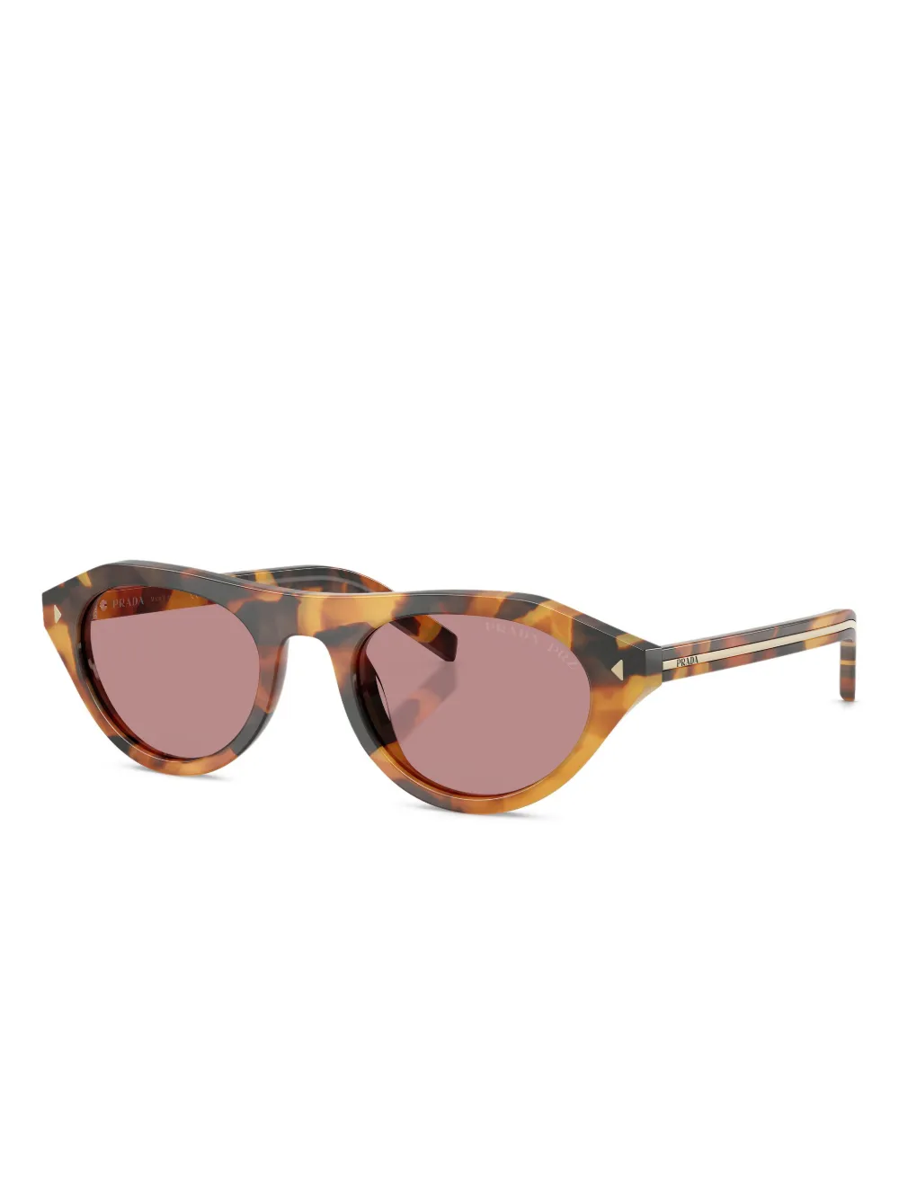Prada Eyewear cat-eye tortoiseshell sunglasses - Bruin