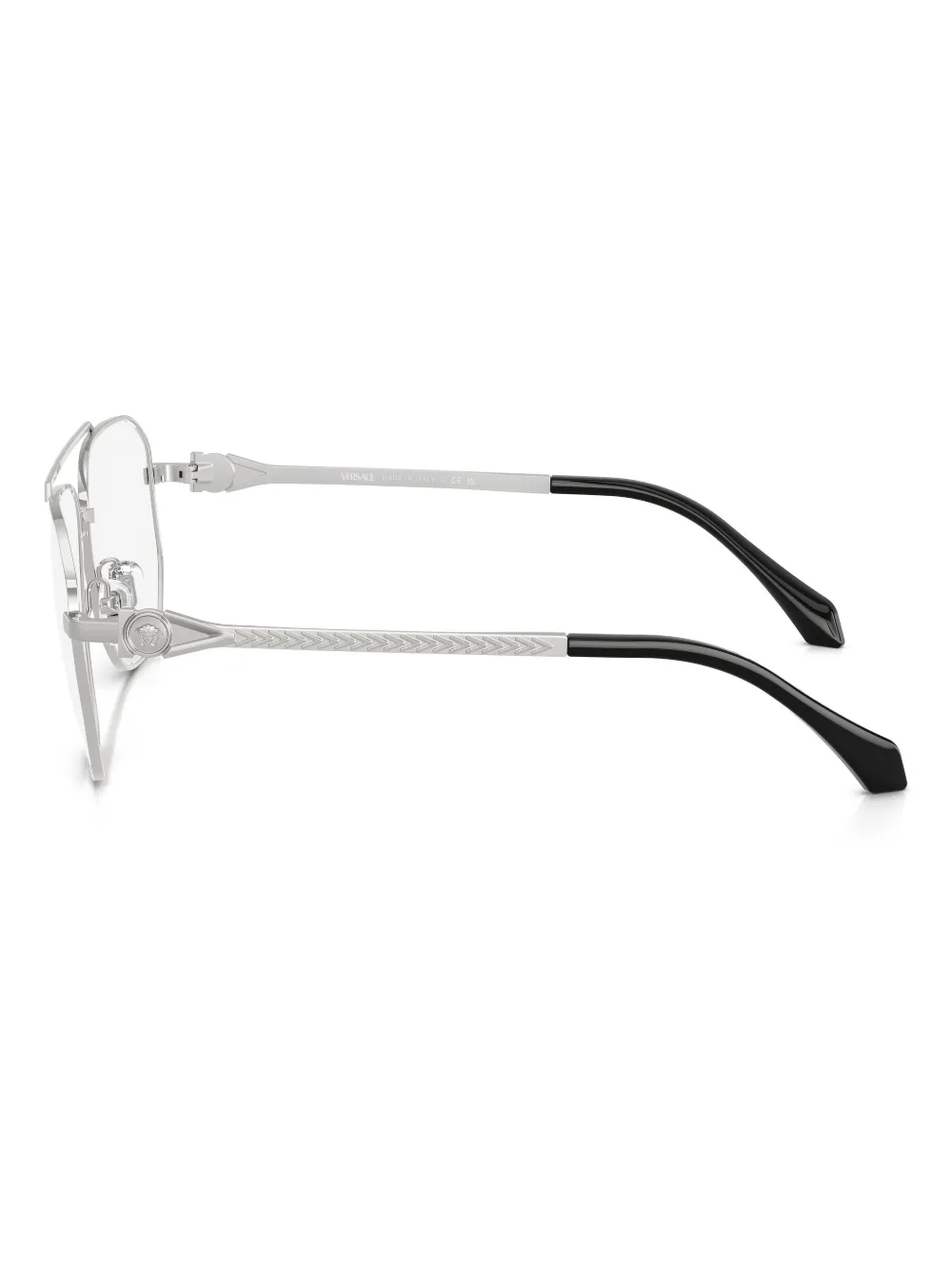 Versace Eyewear Bril met geometrisch montuur Zilver
