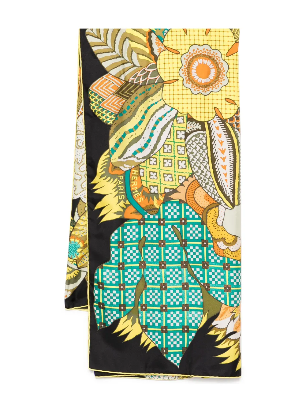 Hermès Pre-Owned silk scarf | Black | Image 1