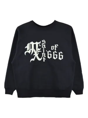 SAINT MXXXXXX logo-print Sweatshirt | Black | FARFETCH CA