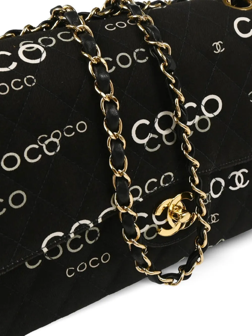 Pre-owned Chanel Coco Classic Double Flap 中号单肩包（2002年典藏款）