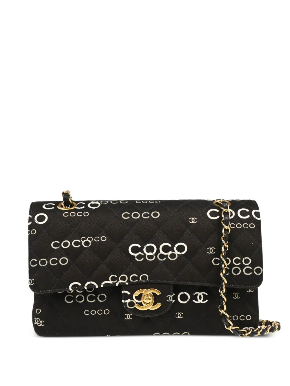 Pre-owned Chanel Coco Classic Double Flap 中号单肩包（2002年典藏款）