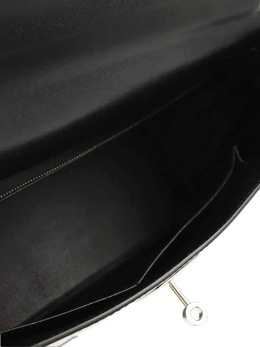 Pre-owned Hermes 2008 Kelly 32 Retourne Two-way Handbag In Black