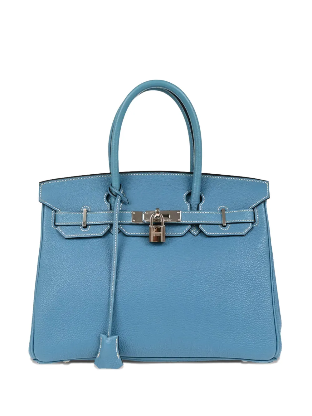 Hermès Pre-Owned Birkin 30 手提包（2003年典藏款） | 蓝色 | Image 1
