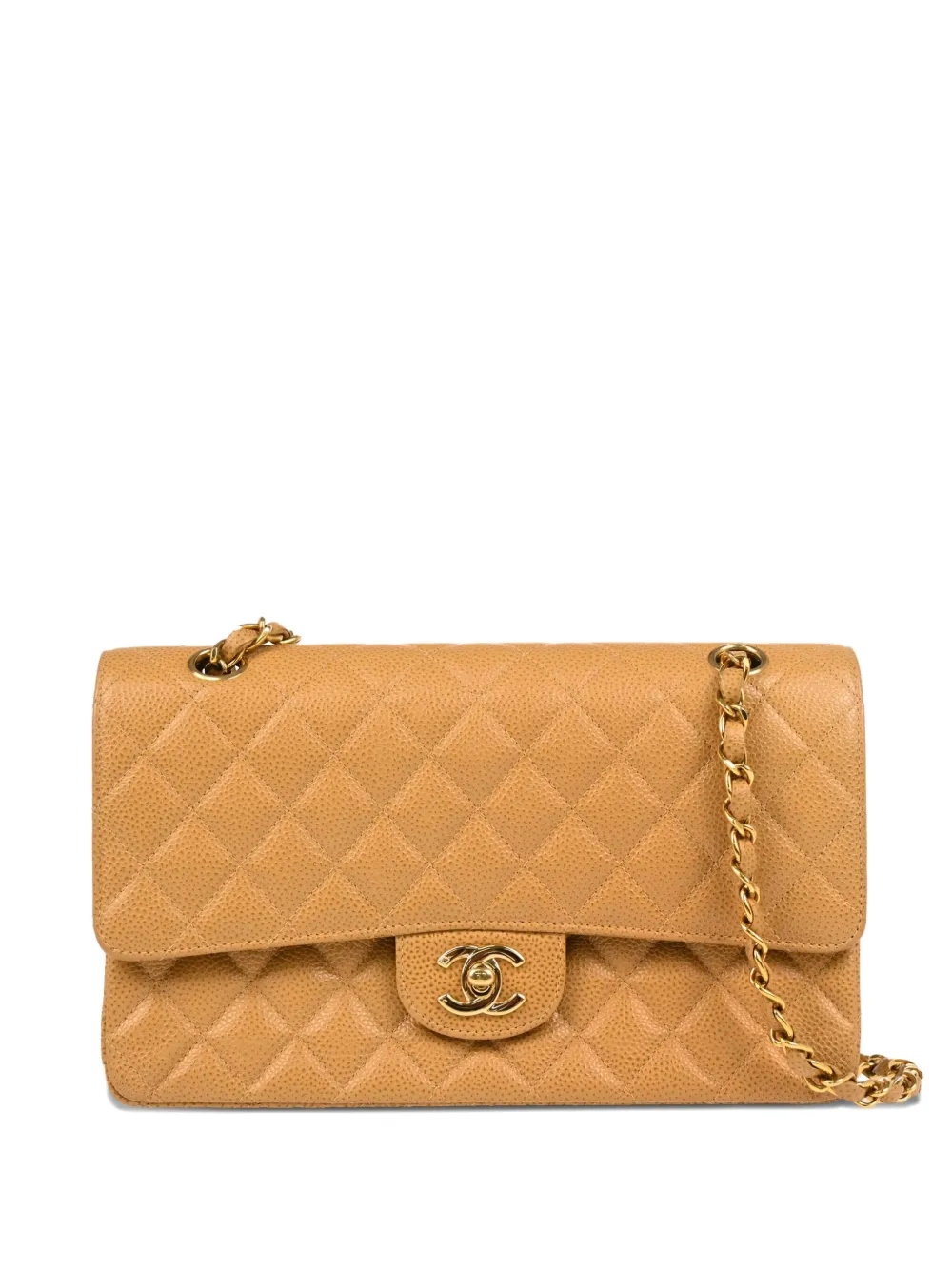 CHANEL Pre-Owned sac porté épaule Classic Double Flap médium (2002) | tons neutres | Image 1