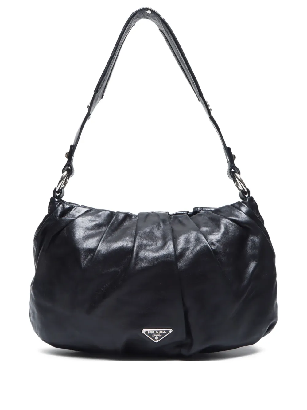 Prada Pre-Owned bolsa de hombro con logo triangular 2000-2015 | negro | Image 1
