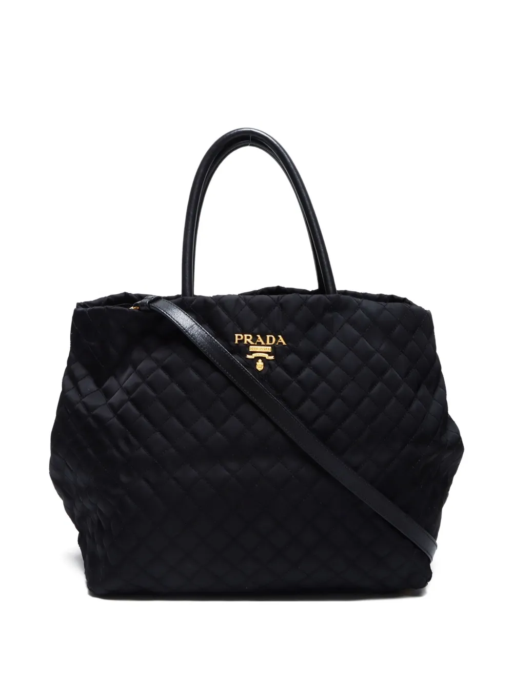 Prada Pre-Owned 2000-2020 quilted two-way tote bag | Black | Image 1