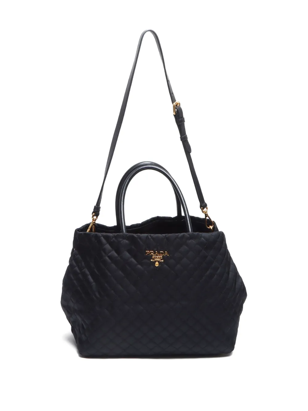 Pre-owned Prada 2000-2020 Quilted Two-way Tote Bag