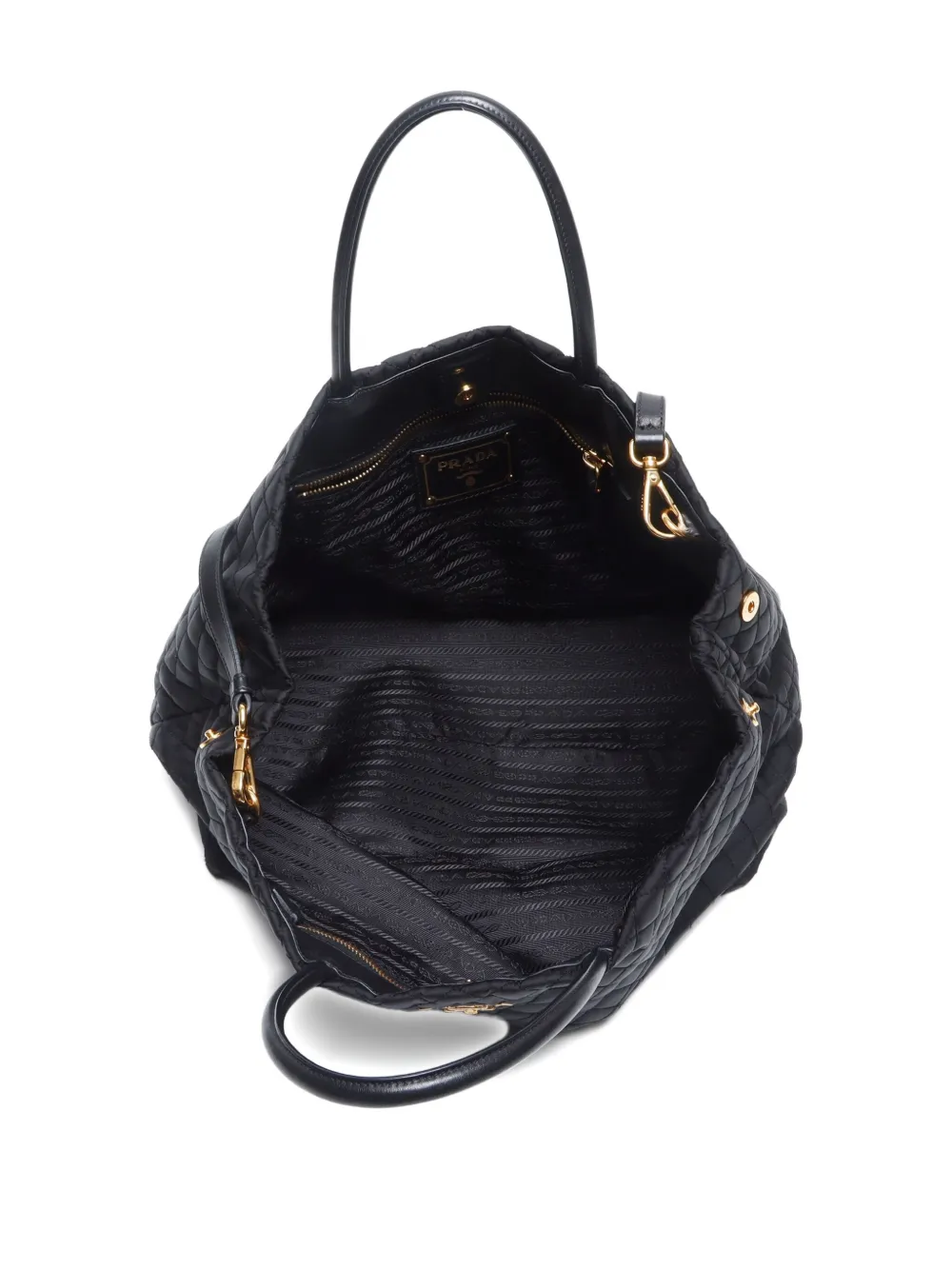 Pre-owned Prada 2000-2020 Quilted Two-way Tote Bag