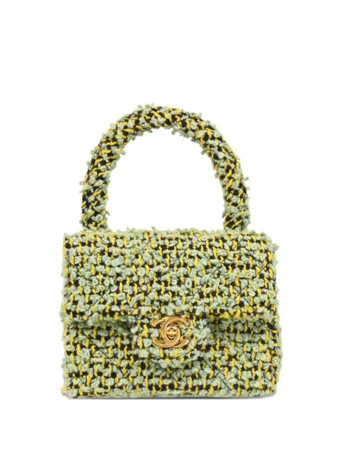 CHANEL Pre-Owned 1992 micro Kelly Handtasche aus Tweed