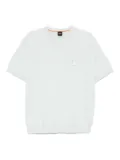BOSS logo-patch T-shirt - Blue