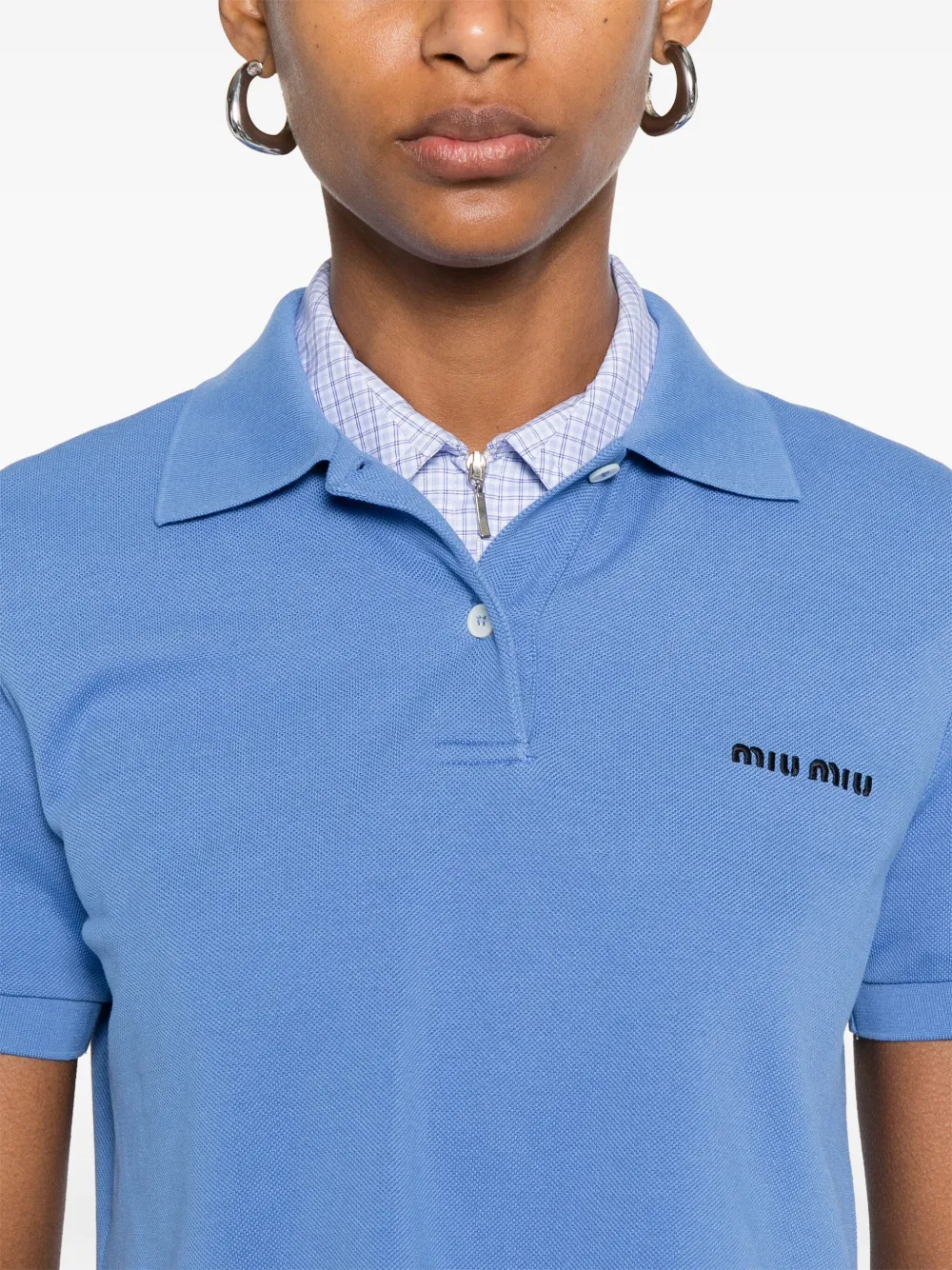 Miu Cropped top Blauw