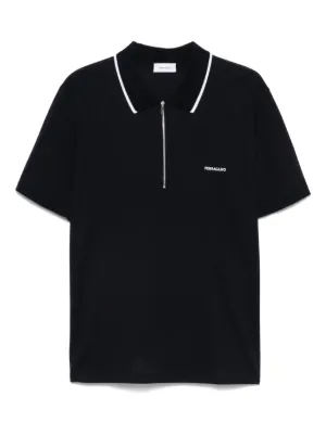 Prada zip-fastening Polo Shirt | Blue | FARFETCH UK