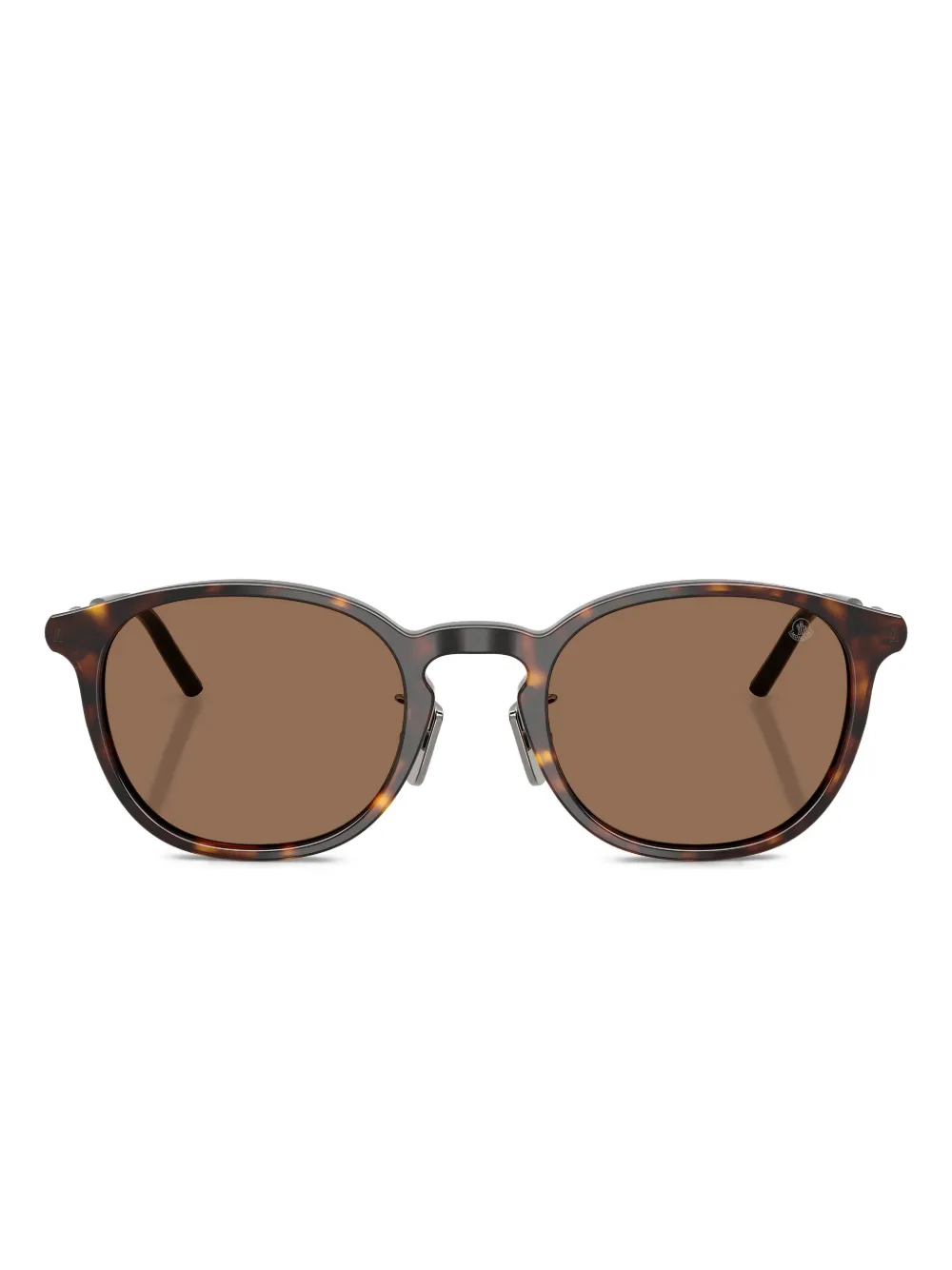 Moncler Eyewear round tortoiseshell sunglasses | Brown | Image 1
