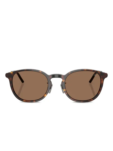 Moncler Eyewear round tortoiseshell sunglasses