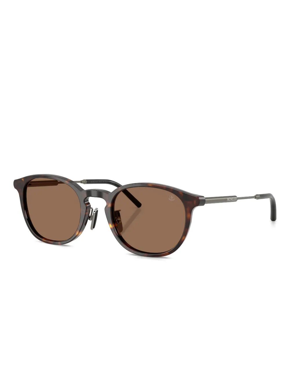 Moncler Eyewear round tortoiseshell sunglasses | Men | Image 2