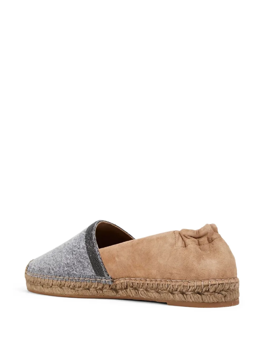 Brunello Cucinelli suede espadrilles Grey
