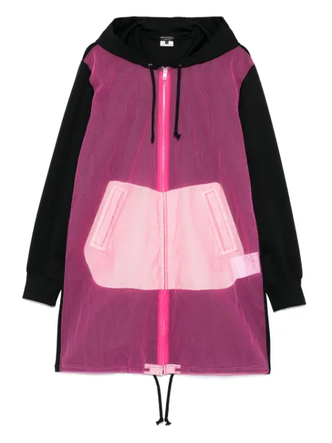 Comme des Garçons Homme Plus Cappotto con inserto semi trasparente