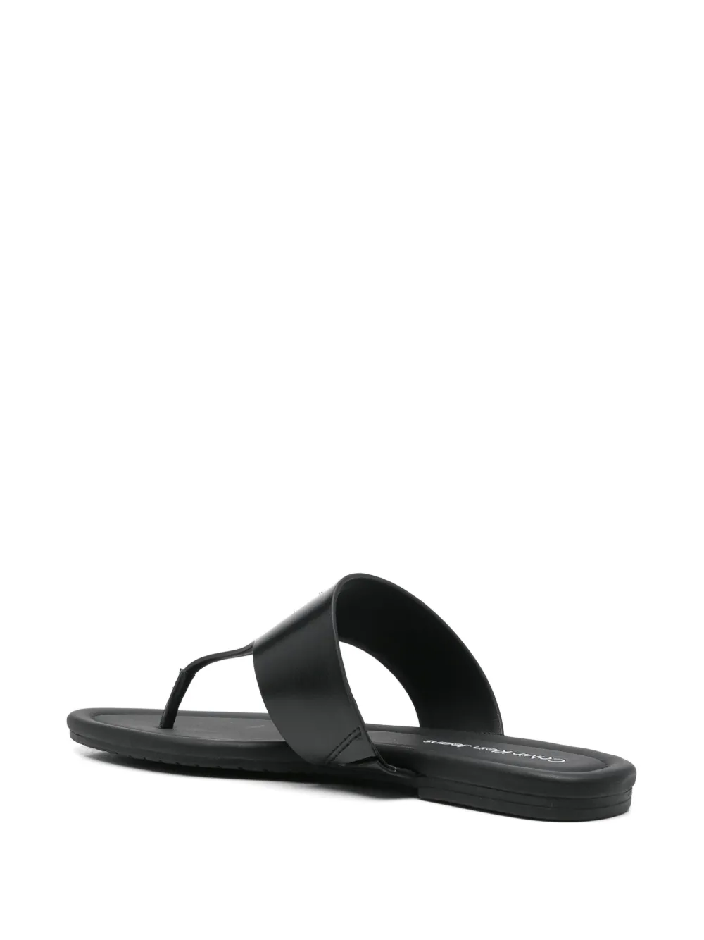 Calvin Klein Jeans faux-leather sandals Black