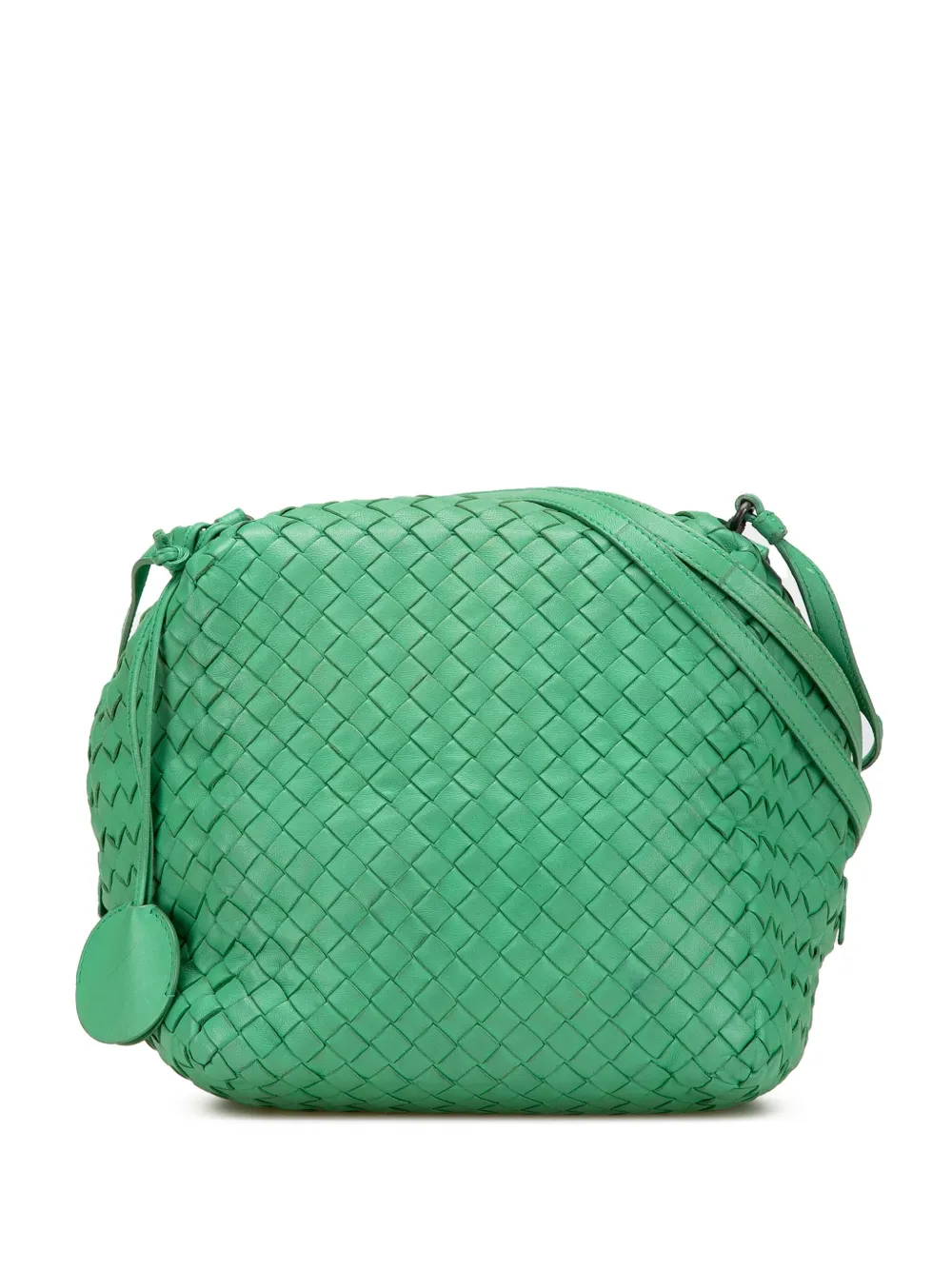 Bottega Veneta Pre-Owned 2012-2024 Nappa Intrecciato Cube crossbody bag | Green | Image 1