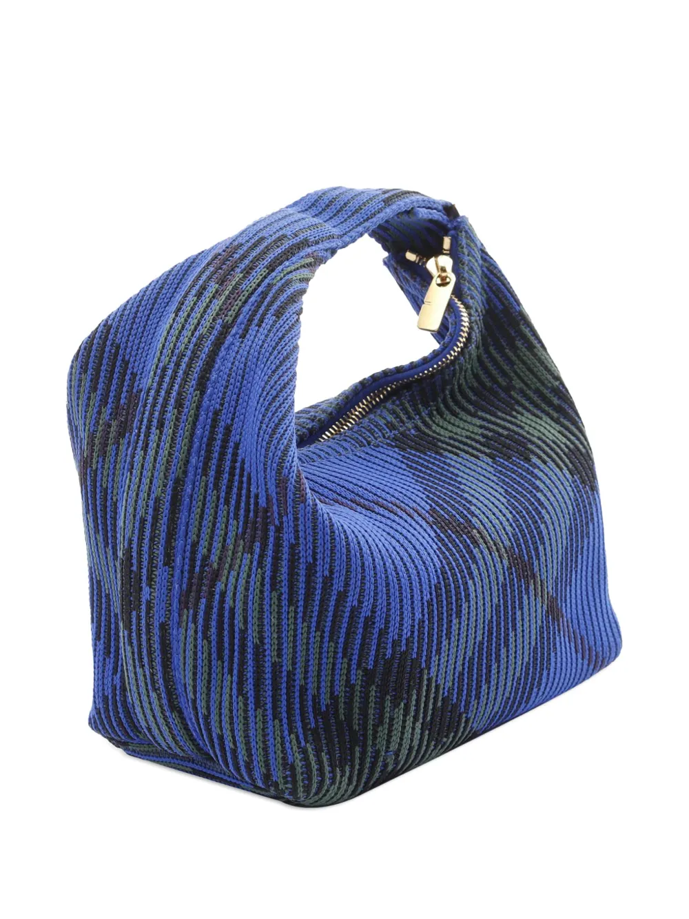 Pre-owned Burberry 2023-2024 Mini Nova Check Knit Peg Duffle Bag Handbag