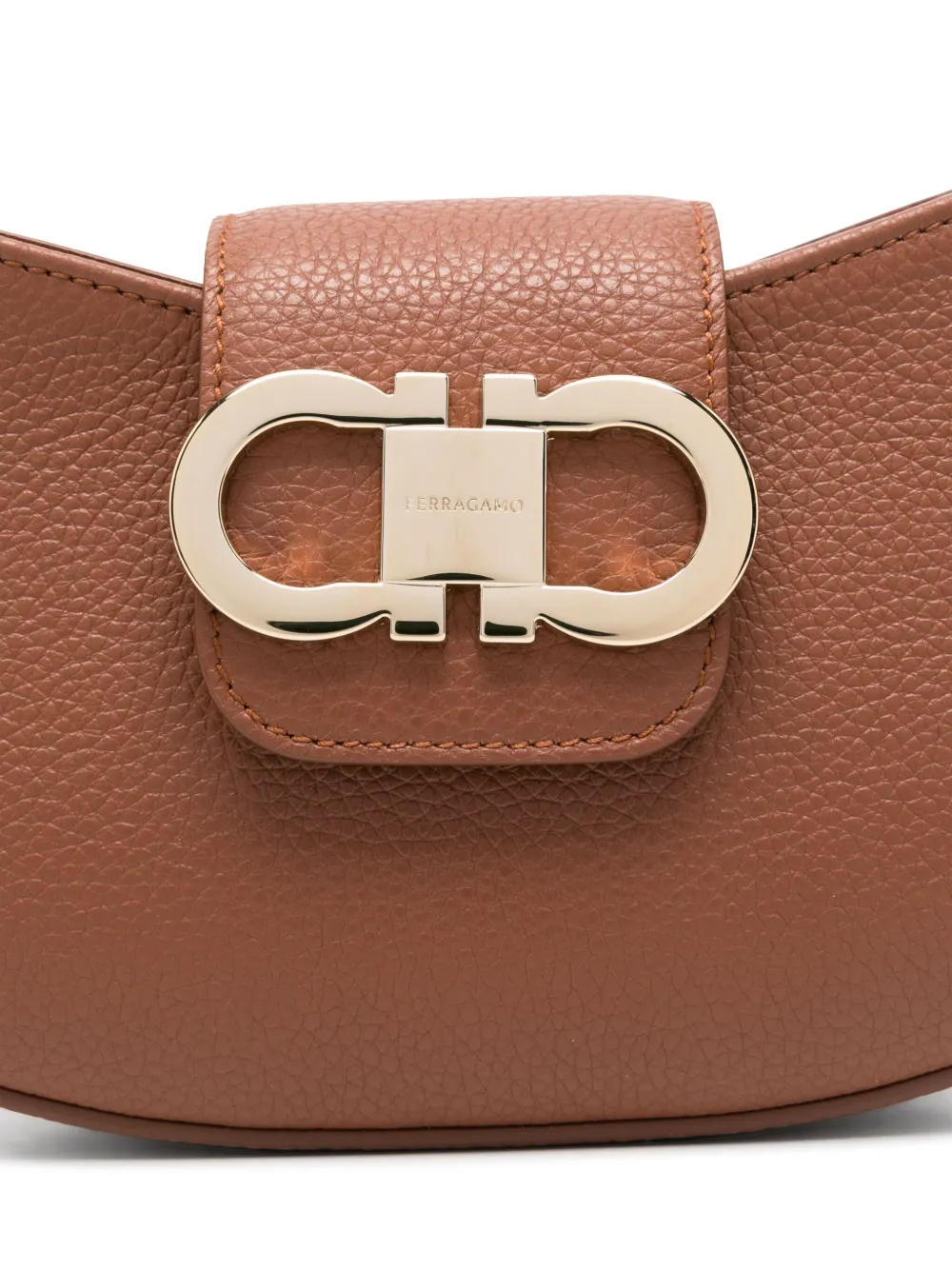 Ferragamo Gabry schoudertas Bruin