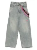 Balenciaga chain-embellished jeans - Blue